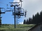 Mountain bike on Chairlift